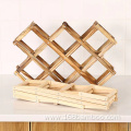 High Quality Floor Stackable Wooden Wine Holders Stander